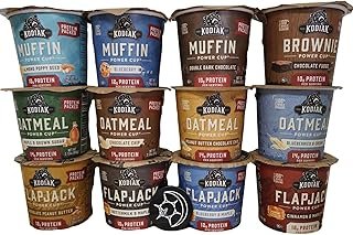 Kodiak Cakes On The Go Cups -Variety Pack 12 Different Cups - Try Them All - Plus Unique Magnet