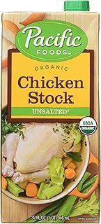 Pacific Foods Organic Chicken Stock, Unsalted, 32 Ounce