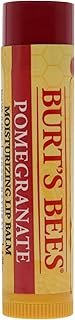 Burt's Bees 100% Natural Moisturizing Lip Balm, Pomegranate with Beeswax and Fruit Extracts - 4 Tubes