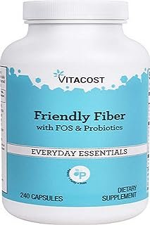 Vitacost Friendly Fiber with FOS & Probiotics - 240 Capsules