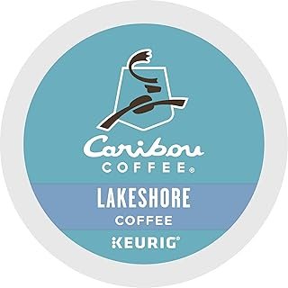 Caribou Coffee Lakeshore Blend, Single-Serve Keurig K-Cup Pods, Medium Roast Coffee, 72 Count