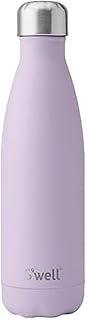 S'well Stainless Steel Water Bottle, 17oz, Lilac, Triple Layered Vacuum Insulated Containers Keeps Drinks Cold for 36 Hours and Hot for 18, BPA Free, Perfect for On the Go