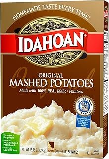 Idahoan Mashed Potatoes, Original, 13.75 Ounce (Pack of 12)