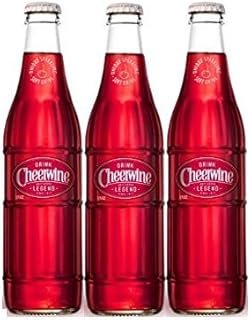 Cheerwine Glass Bottles 12 oz (Pack of 3)