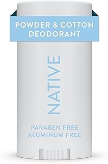 Native Deodorant | Natural Deodorant for Men, Aluminum Free with Baking Soda, Probiotics, Coconut Oil and Shea Butter | Powder & Cotton