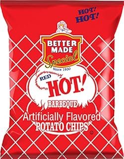 Better Made Special Red HOT! BBQ Flavor Potato Chips 2.75oz Bag