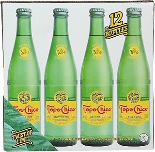 Topo Chico Water Sparkling Mineral Lime, 12 Fl Oz, 12 Pack