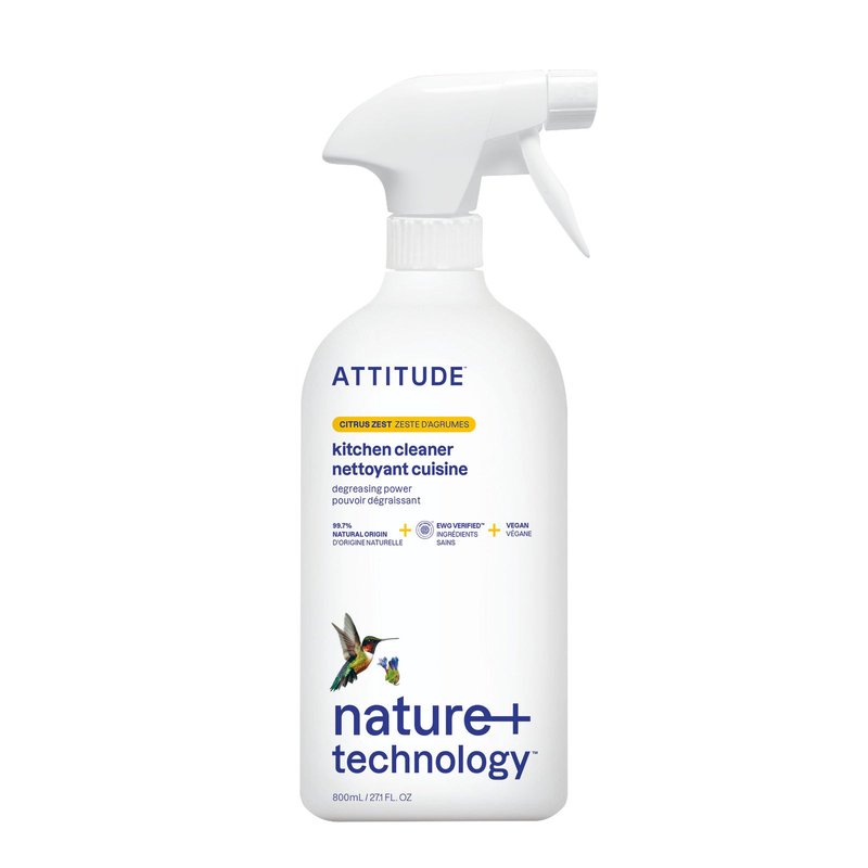 ATTITUDE Kitchen Cleaner - EWG VERIFIED, Plant-Based, Vegan & Cruelty-free (Eco-Refill Available)