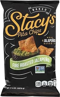 Stacy's Pita Chips Fire Roasted Jalapeno 7.3 oz - 12 Pack by Stacy's_AB