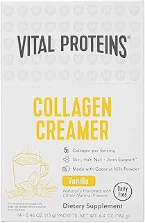 Vital Proteins Collagen Creamer Vanilla, 0.46 Ounce, 14 Count (Pack of 1)