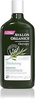 Avalon Organics All Natural Biotin B-Complex Therapy Shampoo, 11 Fl Oz