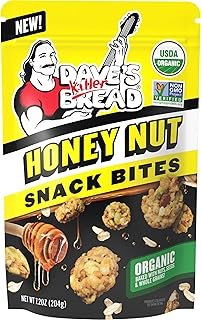 Dave's Killer Bread Honey Nut Organic Snack Bites, Honey Organic Snacks, 7.2 oz