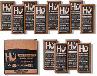 Hu Chocolate Bars | 12 Pack Salty Chocolate | Natural Organic Vegan, Gluten Free, Paleo, Non GMO, Fair Trade Dark Chocolate | 2.1oz Each