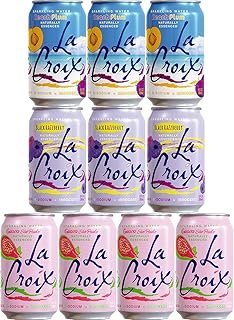 La Croix Beach Plum, Guava Sao Paulo, Black Razzberry Sparkling Water Variety Pack, 12oz (Pack of 10, Total of 120oz)