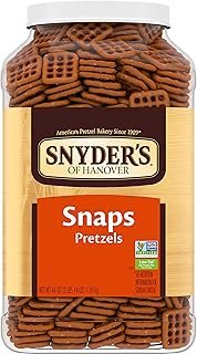 Snyder's of Hanover Pretzel Snaps, 46 Oz Canister
