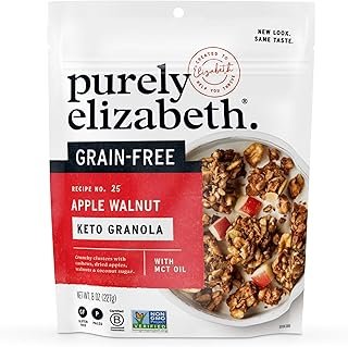 Purely Elizabeth, Apple Walnut, Keto Granola with MCT Oil, Grain-Free (8oz Bag)