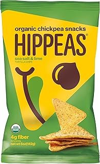 HIPPEAS Organic Sea Salt And Lime Chickpea Tortilla Chips, 5 OZ