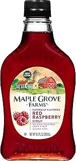 Maple Grove Farms Flavored Syrups, Raspberry, 8.5 Ounce