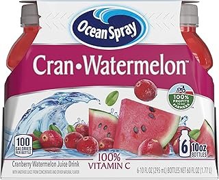 Ocean Spray Cran-Watermelon™ Cranberry Watermelon Juice Drinks, 10 Fl Oz Bottles, 6 Count
