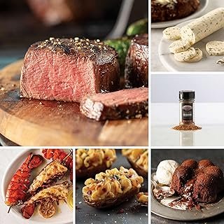 Omaha Steaks Classic Surf & Turf Favorites (Butcher's Cut Filet Mignons, Split Lobster Tail Skewers, Stuffed Baked Potatoes, Chocolate Molten Lava Cakes, Butcher's Steak Butter, and more)