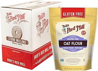 Bob's Red Mill Oat Flour, Gluten Free, 18 Ounces (Pack Of 4)
