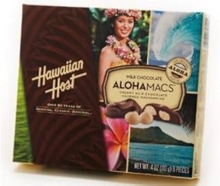 Hawaiian Host Milk Chocolate ALOHAMACS 4 ounce (113g) 8 pieces