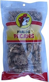 Buc-ee's Glazed Pecan Praline Halves in a Resealable Bag, 12 Ounces