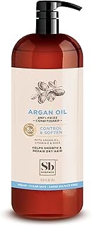 Soapbox Argan Oil Conditioner, Sulfate Free, Paraben Free, Silicone Free, Color Safe, and Vegan Hair Conditioner (33.8 Ounces)