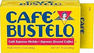 Café Bustelo Espresso Dark Roast Ground Coffee Brick, 10 Ounce (Pack of 12)