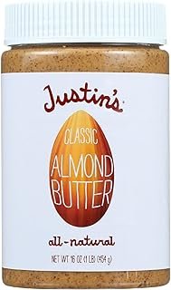 Justin's Classic No Stir Gluten-Free Almond Butter, 16 Ounce Jar