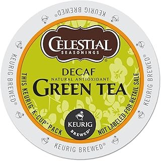 Celestial Seasonings 14737 Decaffeinated Green Tea K-Cups, 24/box