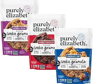 Purely Elizabeth Cookie Granola, Variety Pack, Gluten-Free, Non-GMO 11oz Bags