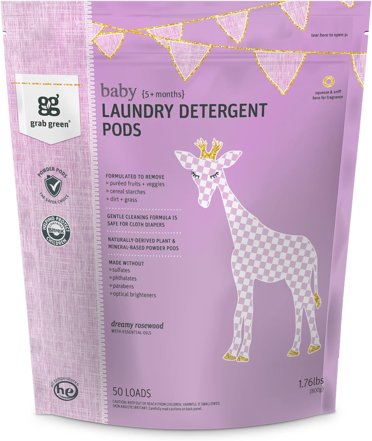 Grab Green Baby Laundry Pods