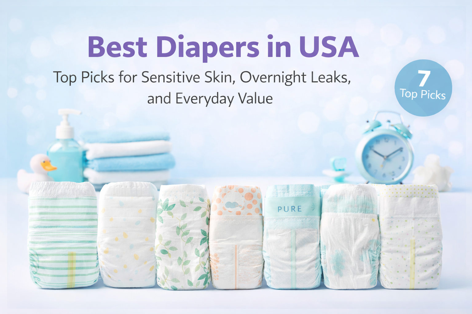 Best Diapers in 2026: 7 Top Picks for Sensitive Skin, Overnight Leaks, and Everyday Value