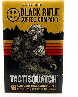 Black Rifle Coffee Company Tactisquatch Single Serve Pods Dark Roast - 12 count - Roasted in the USA - America's Coffee