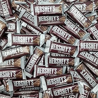 HERSHEY'S Milk Chocolate Snack Size Candy Bar, 5 Pound Bulk Package