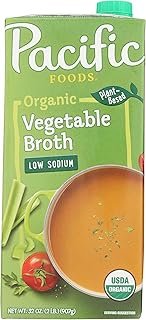 Pacific Foods Organic Low Sodium Vegetable Broth, 32 oz