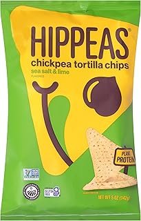 HIPPEAS Sea Salt & Lime Chickpea Tortilla Chips, 5 OZ
