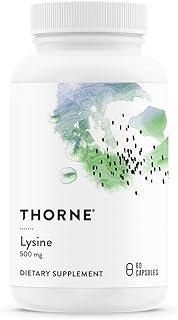 THORNE Lysine - Essential Amino Acid for Skin Health, Energy Production, and Immune Function* - 500 mg - 60 Capsules