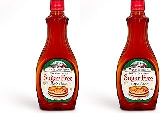 Maple Grove Farms Syrup, Sugar Free, 24 Ounce (Pack of 2)