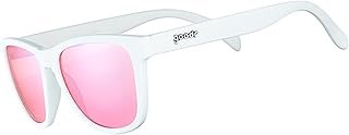 goodr Au Revoir Gopher, Polarized Sunglasses for Men & Women, Medium Sized (OG), White Frames and Rose Lenses, UV400 Protection, No Slip
