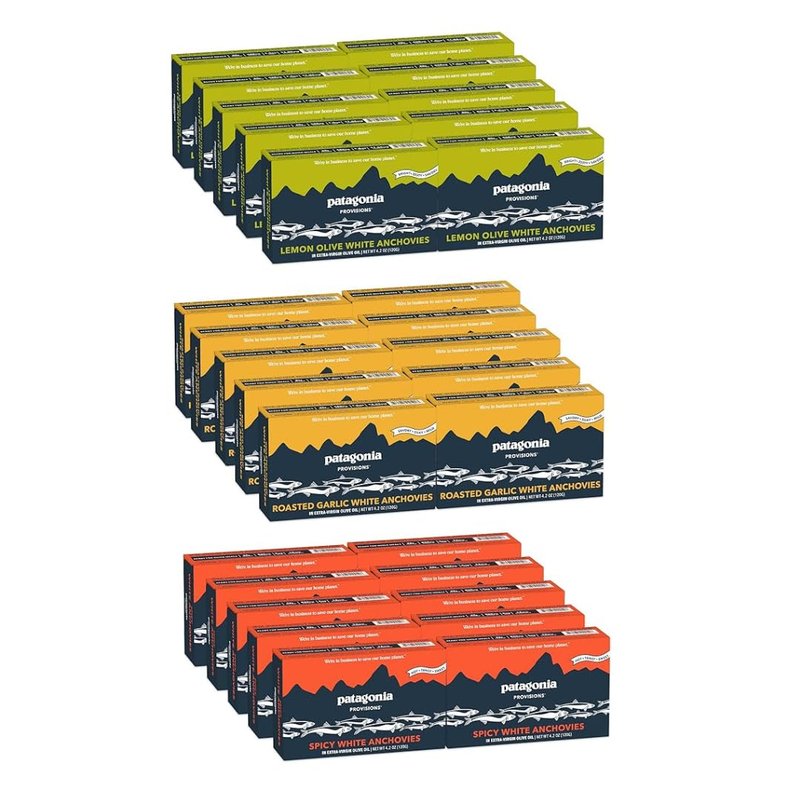 Patagonia Provisions White Anchovies Bulk Bundle | Responsibly Sourced in Spain | Bundle of 30