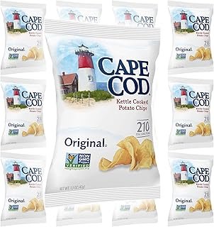Cape Cod Potato Chips, Original Kettle Cooked, Single-Serve 1.5 Ounce (12-Pack)