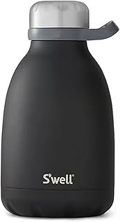 S'well Stainless Steel Roamer Bottle, 40oz, Onyx, Triple Layered Vacuum Insulated Containers Keeps Drinks Cold for 48 Hours and Hot for 16, BPA Free