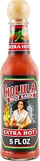 Cholula Hot Sauce, Extra Hot, Product of Mexico, Blend of Arbol & Piquin Peppers for Bringing Extra Hot Heat to Tacos, Eggs, Pizza and More, 5 fl oz