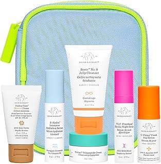 Drunk Elephant The Littles 7.0 Kit - 6 Travel-Friendly A.M. and P.M. Essentials - Clean Clinical Skincare - Cruelty-Free - Dermatologist-Tested - Free of Essential Oils, Silicones, and Fragrance