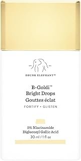 Drunk Elephant B-Goldi Bright Drops - 30 ml/1 fl oz - Illuminating Color Serum Drops - Clean Clinical Skincare - Cruelty-Free - Dermatologist-Tested - Free of Essential Oils, Silicones, and Fragrance