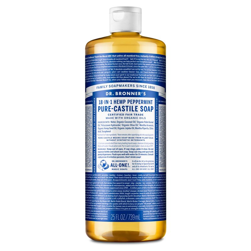 Dr. Bronner's Dr. Bronner Hemp Peppermint Pure Castile Oil Made with Organic Oils Certified - 25 Oz, 1count