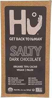 Hu Salty Dark Chocolate, Natural Organic Vegan, Gluten Free, Paleo, Non GMO, Fair Trade Dark Chocolate, 2.1oz