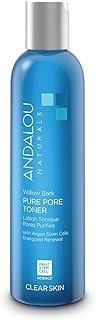 Andalou Naturals Toner Ounces, Willow Bark Pure Pore, 6 Fl Oz